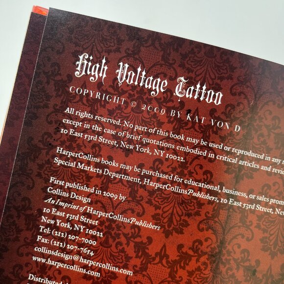 HC 1st SIGNED Kat Von D "High Voltage Tattoo" [2009] LA Ink - Picture 6 of 15